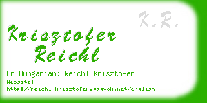 krisztofer reichl business card